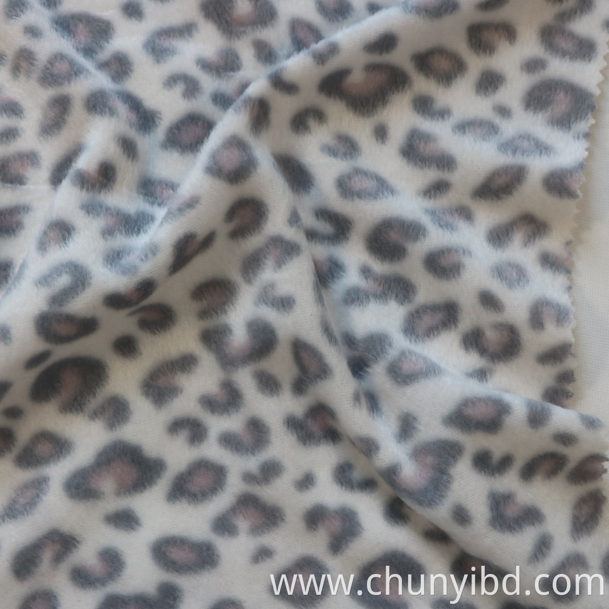 Printed fabric leopard designs brushedfabric